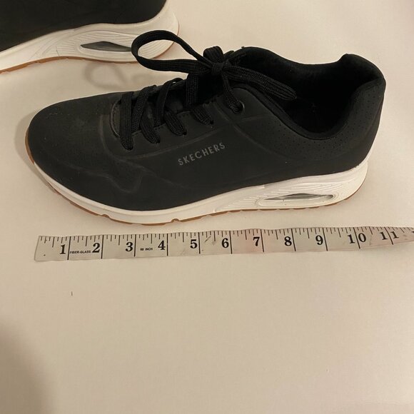 Skechers Air-Cooled Memory Foam sneakers runners US 9.5 Blk - Picture 3 of 4